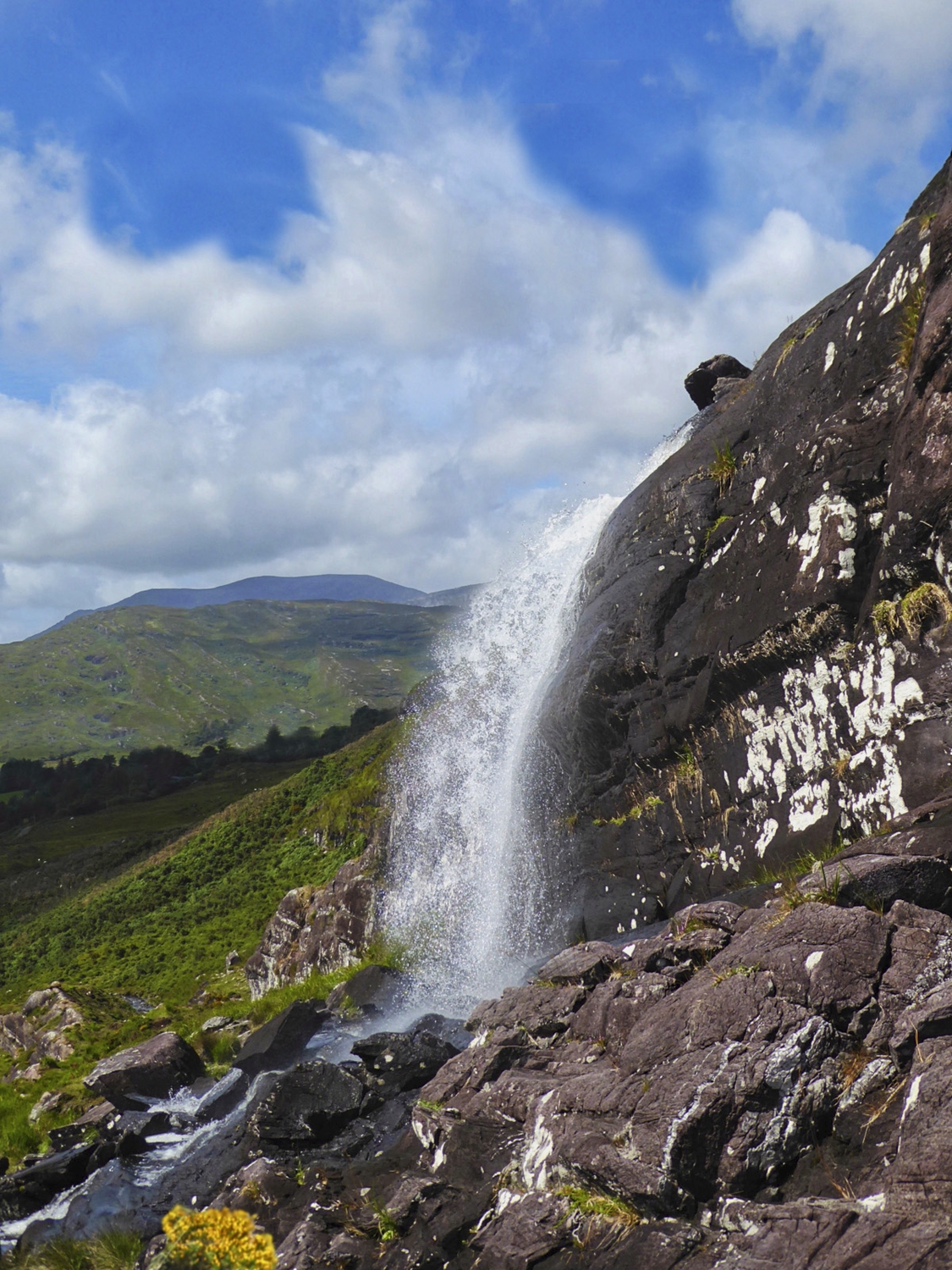 One of the many waterfalls encountered along the way.