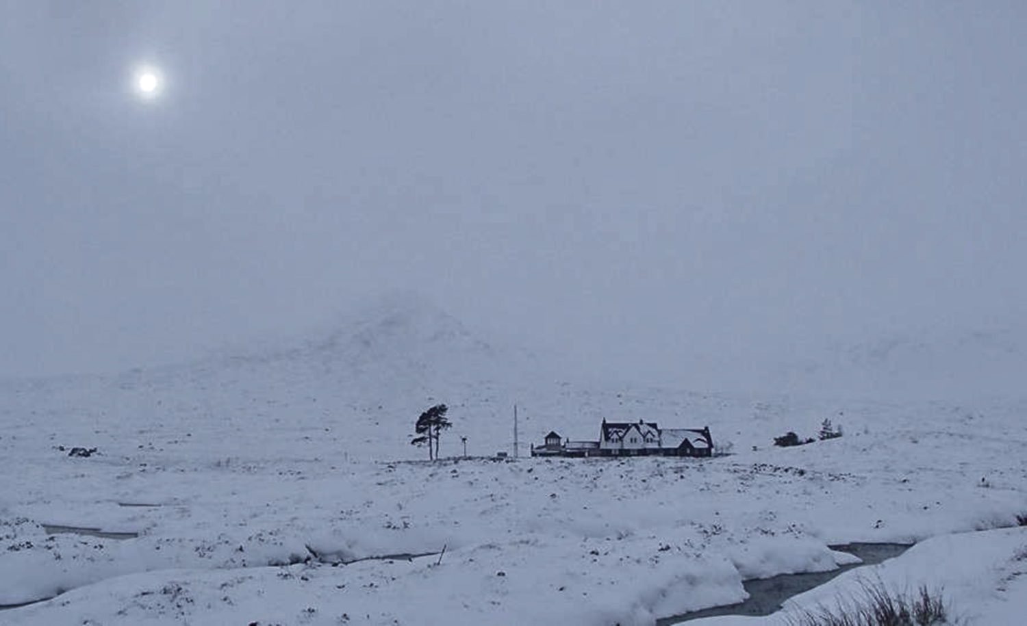 View of the descent off the Mountain