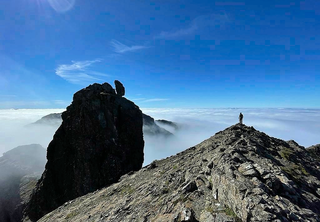 The Inaccessible Pinnacle viewed from the summit area of Sgùrr Dearg
