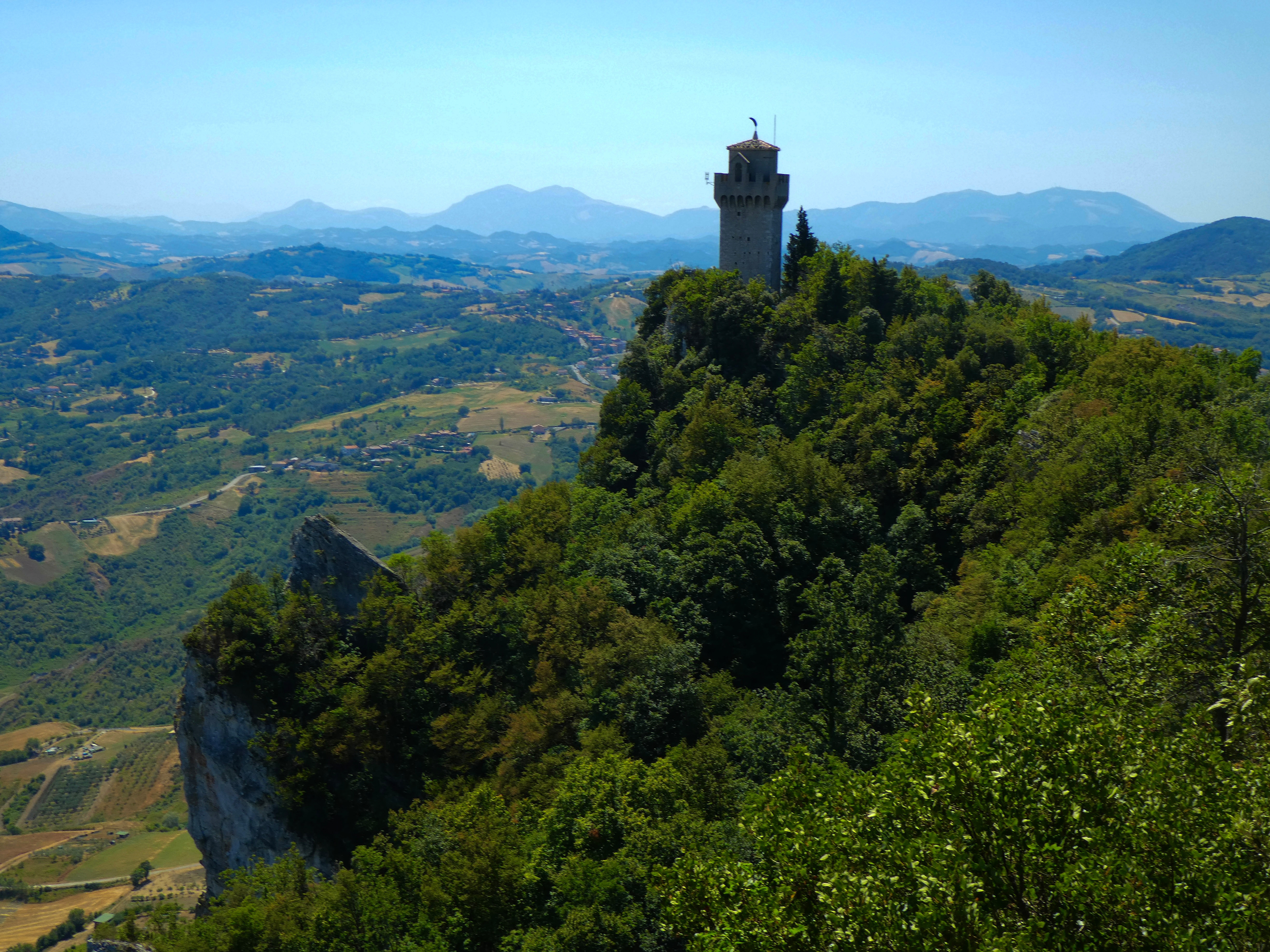 Torre del Montale from Monte Titano highpoint