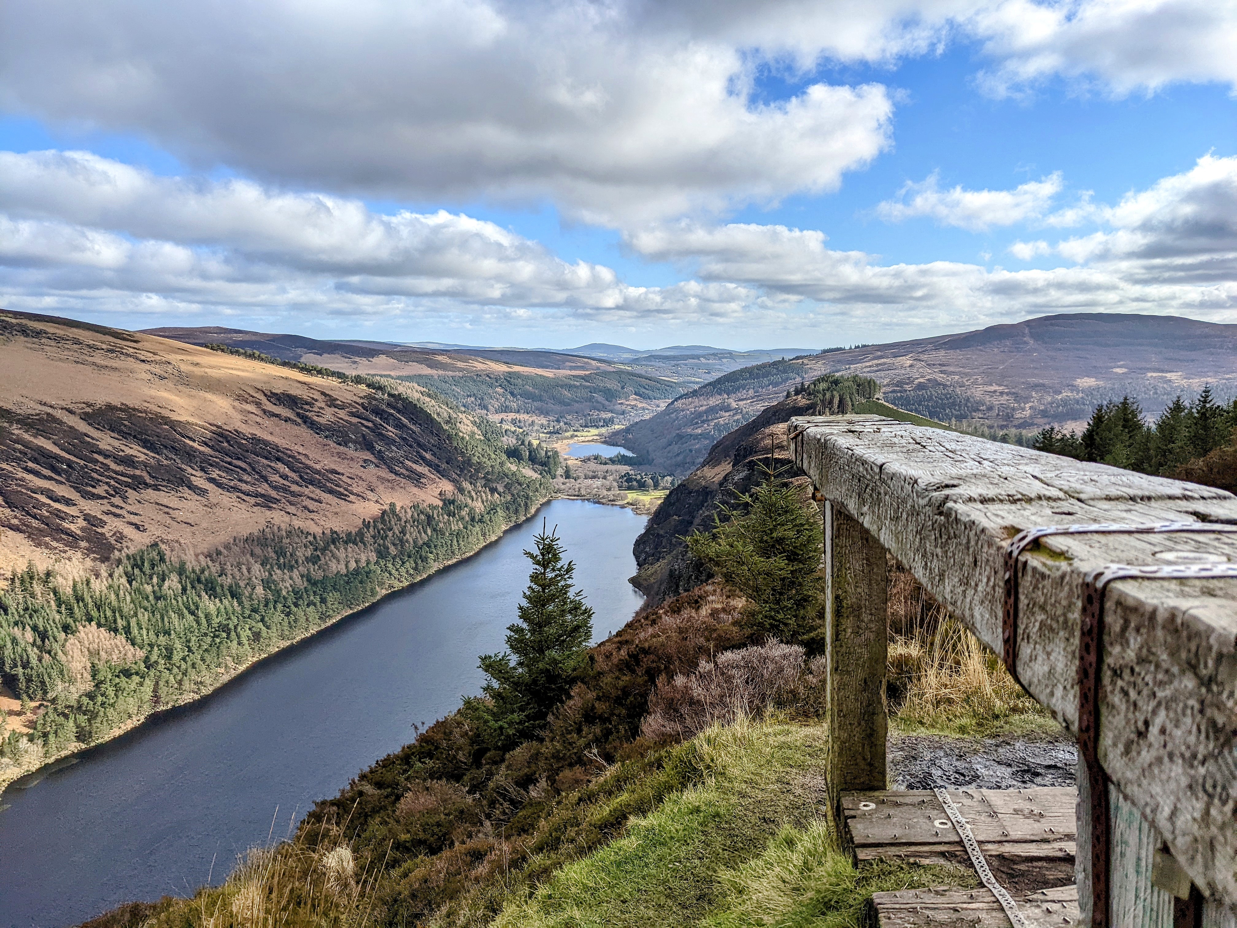 Spink looking back towards Laragh