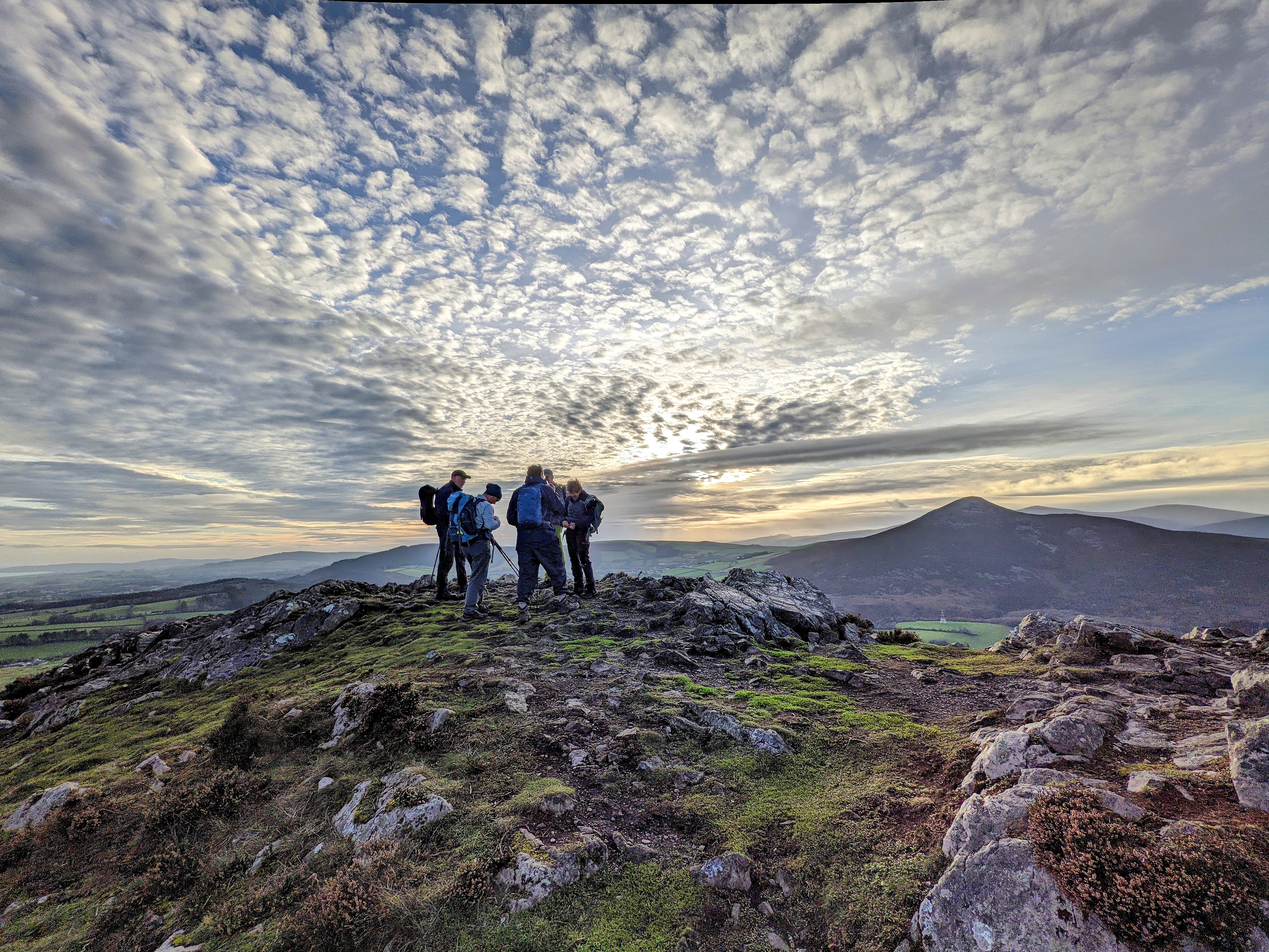 View at the summit of Little Sugarloaf, with Great Sugarloaf in background