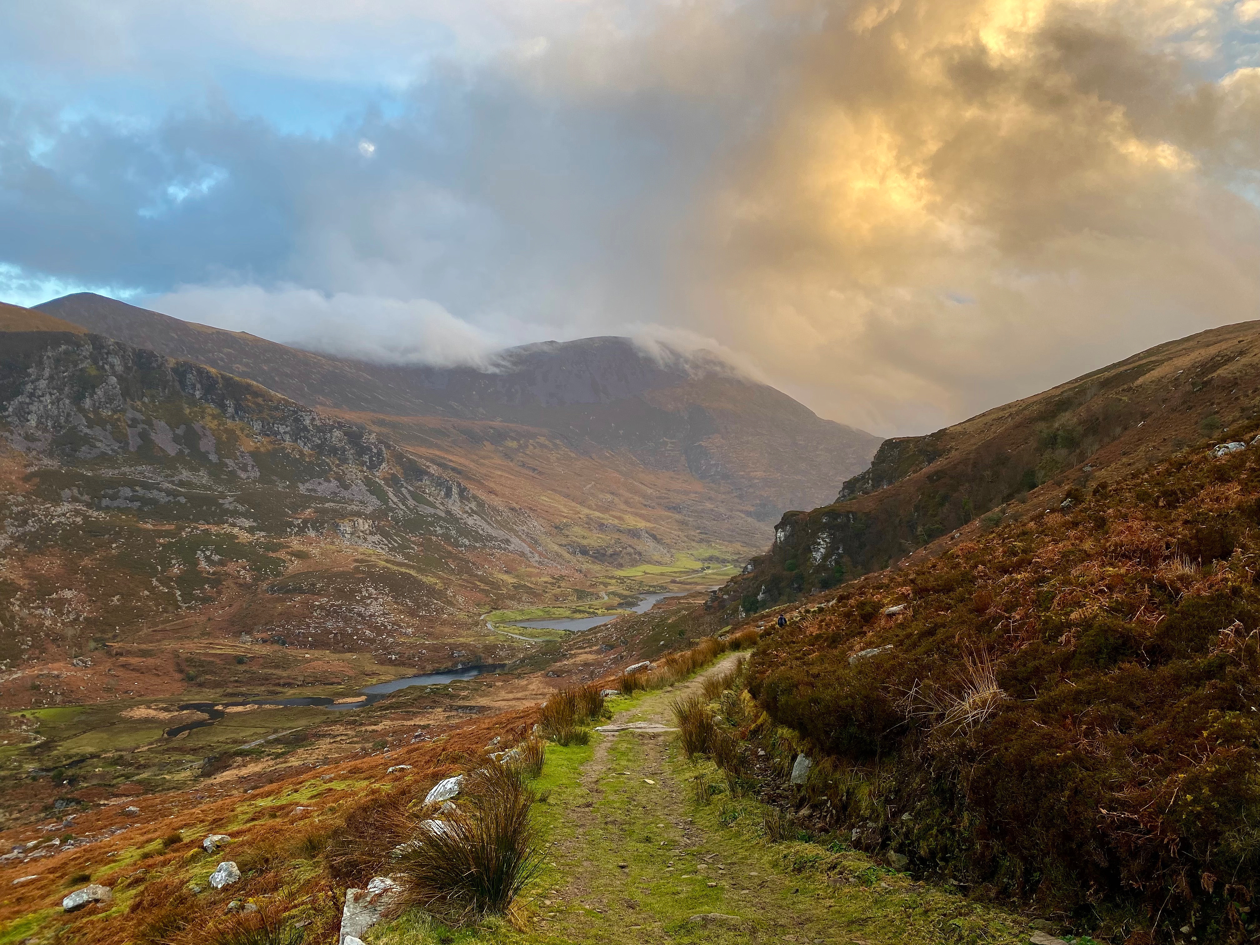 Evening light bathing the Gap of Dunloe